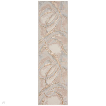 Brushstrokes BSK01 Beige/Grey Runner-Nourison-Rug Love - The Most Loved Rug Store